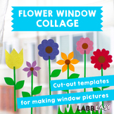 Flower Window Collage - Cut-out templates for making windo