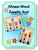 Flower Word Family Sort