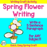 Spring Writing Activity For End of Year Paragraph Writing