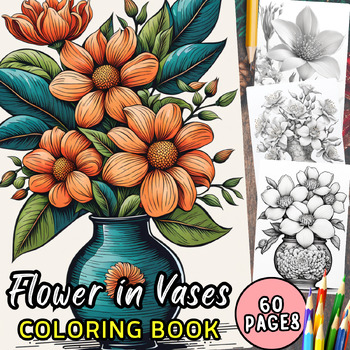 Preview of Flower in a Vase Christmas Coloring Pages 4th grade Coloring Sheet Kindergarten