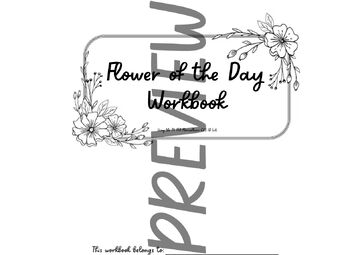 Preview of Flower of the Day Workbook using the TX FFA Floriculture CDE ID List