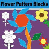 Flower pattern blocks: spring pattern blocks