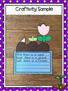 Flower Life Cycle Writing Cut and Paste Craftivity | TpT