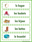 French Clothing Vocabulary Word Wall - Les Vêtements