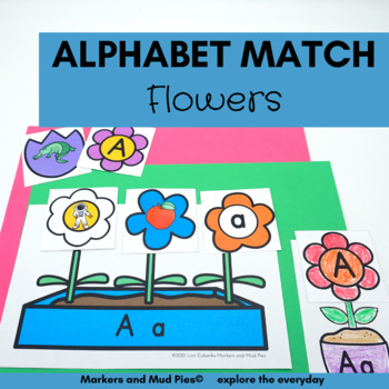 Flowers Beginning Sound and Letter Matching Center Activities | TPT