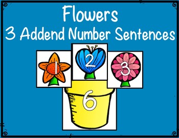 KinderGals: Number Sentence Flowers