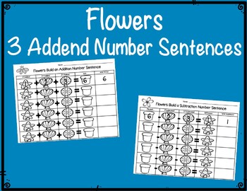 KinderGals: Number Sentence Flowers