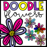 Flowers Clipart- Doodle Flowers Set 2