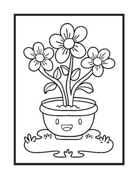 Download Flowers Coloring Book For Kids Flowers Coloring Pages 8x11 30 Designs