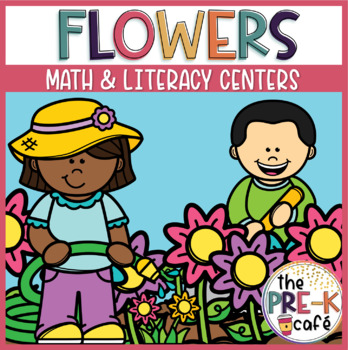Preview of Flowers Math Phonics Letters and Literacy Center Activities plants spring garden