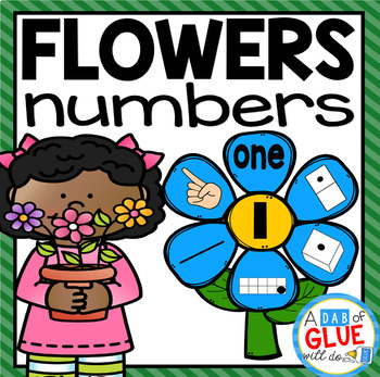 Preview of Flower Number Matching- Numbers to 20 Spring Math Center- Spring Math Craftivity
