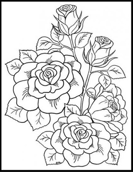 Download Flowers Printable Coloring Book Pages For Kids Boys Girls All Ages By Lapiiin