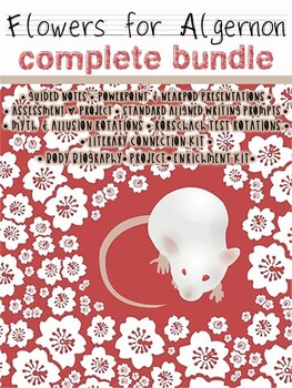 Preview of Flowers for Algernon - Complete Bundle (adaptable for Distance Learning)