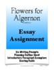 essay topics flowers for algernon