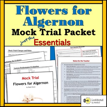 Flowers for Algernon: Mock Trial by Lessons by MrsKeD | TpT
