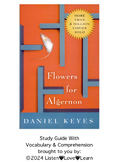 Flowers for Algernon - Print & Teach Vocabulary & Comprehension