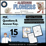 Flowers for Algernon Progress Report 10 - 11 Questions Worksheets