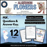 Flowers for Algernon Progress Report 8  Questions Worksheets