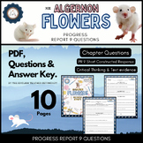 Flowers for Algernon Progress Report 9  Questions Worksheets