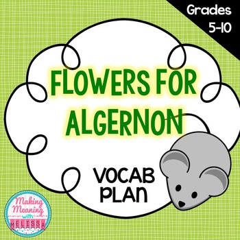 Preview of Flowers for Algernon Vocabulary