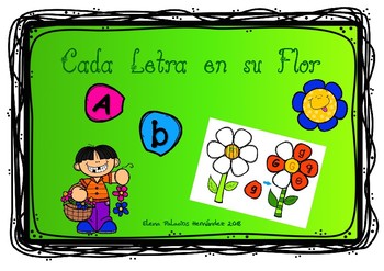 Preview of Flowers of letters / Flores de letras
