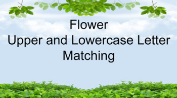 Preview of Flowers upper and lower case letter matching