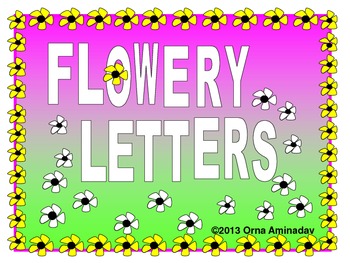 Preview of Flowery Letters