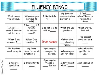 Speech Fluency Activities For Adults