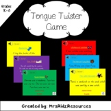 Pronounciation, Speech and Language Tongue Twister Game