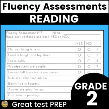 Preview of Fluency Assessments Great for Test Prep - Reading Fluency