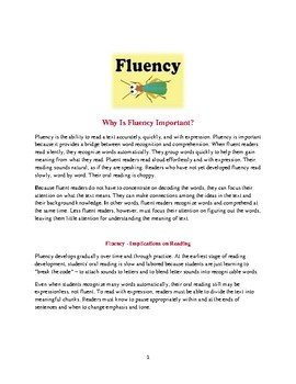 Preview of Fluency Awareness