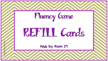 Preview of Fluency Board Game Refill Pack