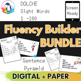 Fluency Builder BUNDLE | Sight Words Dolche 1-100 | DIGITA