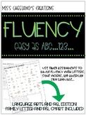 Fluency Builder with letters, sight words, and American Si
