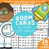 Fluency Cards - Fast Fluency Fun Zoom Reading Cards