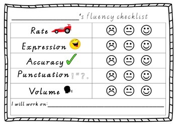 my fluency checklist