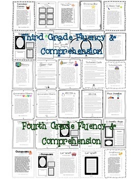 Fluency & Comprehension Reading Intervention Bundle for Grades 1-4