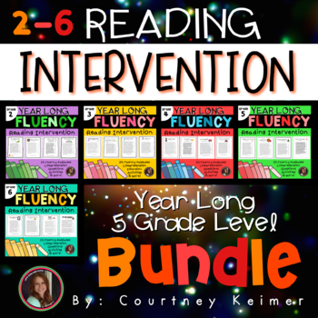 Preview of Fluency & Comprehension Reading Intervention Bundle for Grades 2-6
