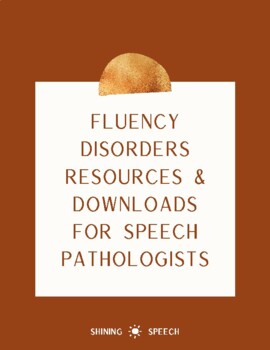 Preview of Fluency Disorders Resource Package