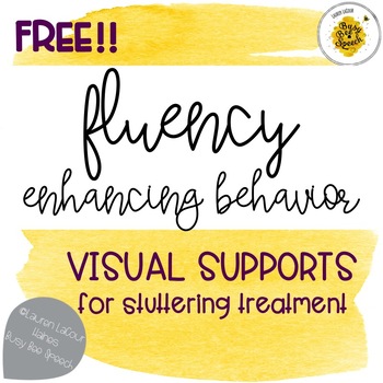 Preview of Fluency Enhancing Behaviors (FEBs) FREEBIE!