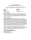 Speech Therapy-Stuttering/Fluency Evaluation report template