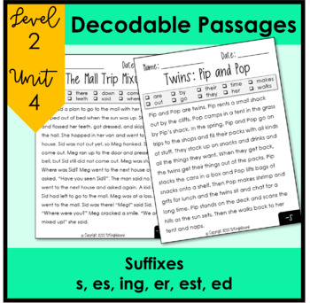 Preview of Fluency FUN! Decodable Passages for 2nd Grade: Unit 4