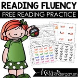 Free Reading Fluency Practice -at Word Family