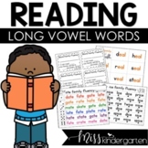 Reading Fluency Games Roll and Read Long Vowel Word Famili