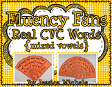 Fluency Fans: Real CVC Words {Mixed Vowels}