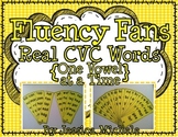 Fluency Fans: Real CVC Words {One Vowel at a Time}