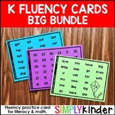 Kindergarten Fluency Bundle for Literacy & Math, Reading F