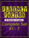 Fluency Factor - 8th Grade Math/Pre-Algebra #1 - 7