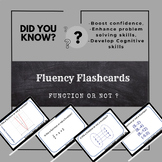 Fluency Flashcards - Function or not! -Gamify your math class!!
