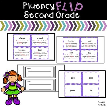 Fluency Flip Second Grade Words